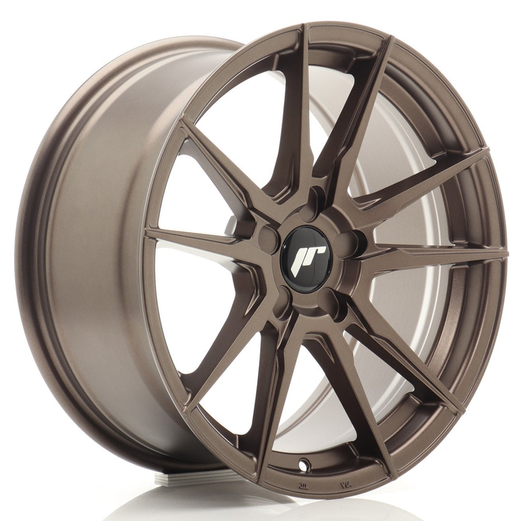 Cerchio in Lega JAPAN RACING JR21 17x8 ET20-35 5H con foratura su misura Matt Bronze