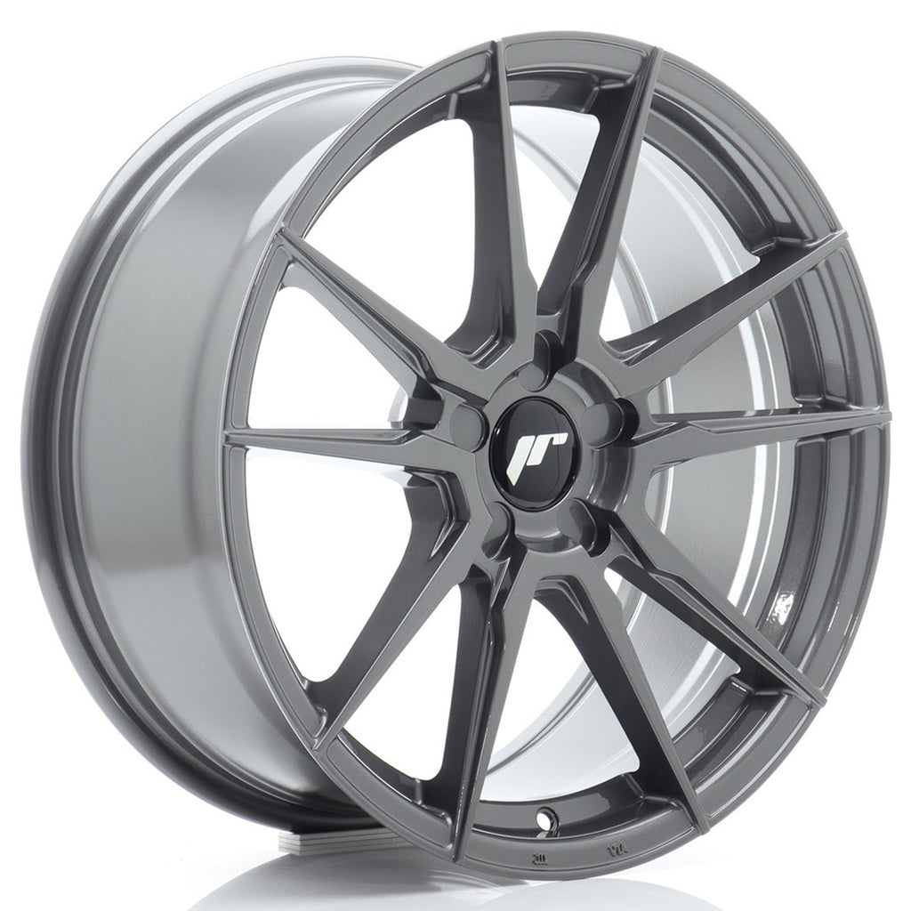 Cerchio in Lega JAPAN RACING JR21 18x8 ET20-40 5H con foratura su misura Hyper Gray