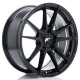 Cerchio in Lega JAPAN RACING JR21 18x8.5 ET20-45 5H con foratura su misura Glossy Black