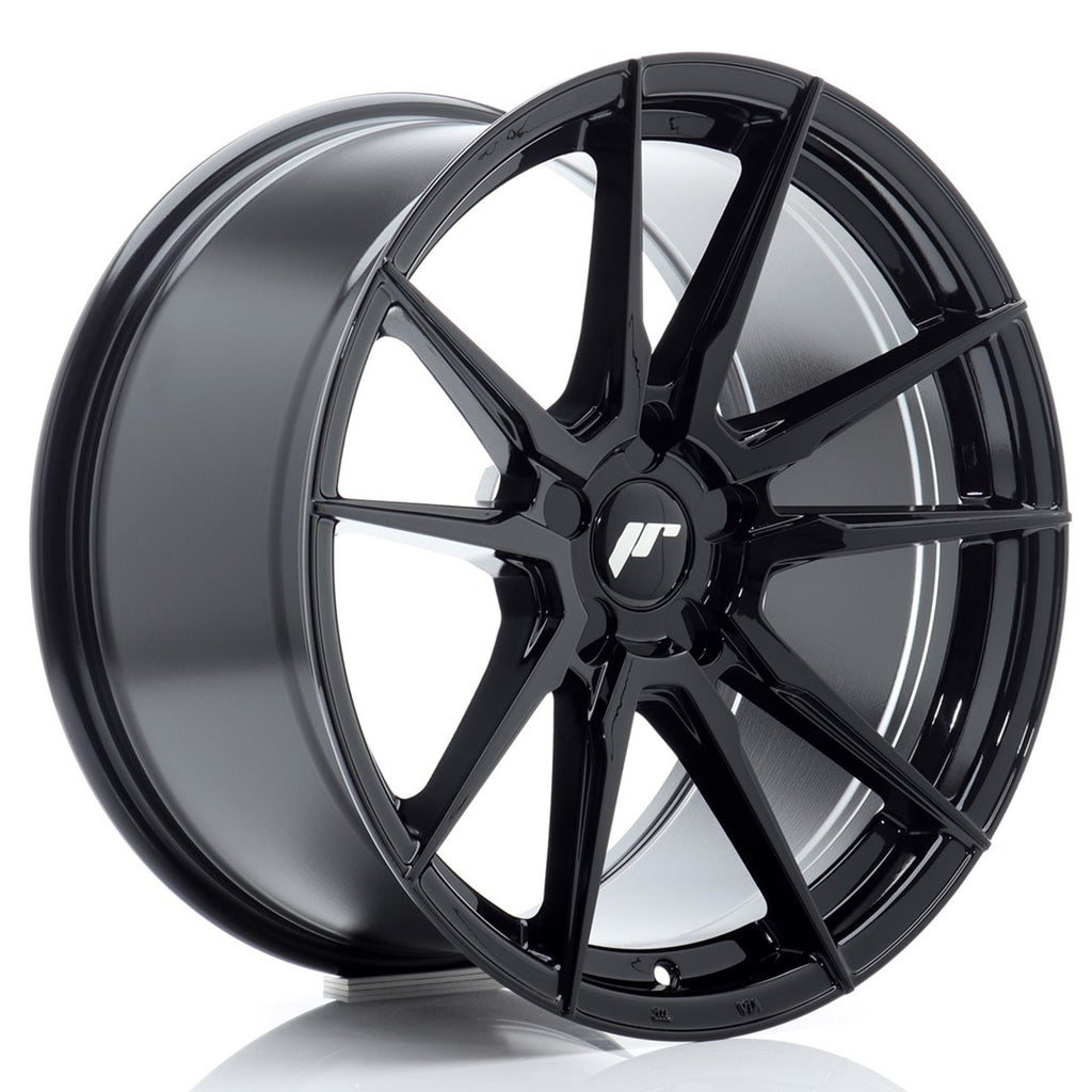 Cerchio in Lega JAPAN RACING JR21 18x9,5 ET20-40 5H con foratura su misura Gloss Black