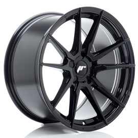 Cerchio in Lega JAPAN RACING JR21 18x9,5 ET20-40 5H con foratura su misura Gloss Black