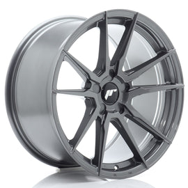 Cerchio in Lega JAPAN RACING JR21 18x9.5 ET20-40 5H con foratura su misura Hyper Gray