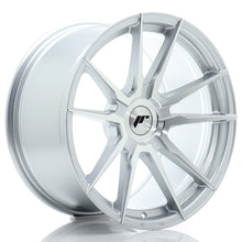 Carica l&#39;immagine nel visualizzatore di Gallery, Cerchio in Lega JAPAN RACING JR21 18x9.5 ET20-40 con foratura su misura Silver Machined Face