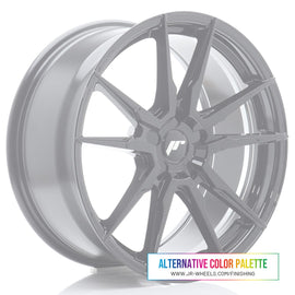 Cerchio in Lega JAPAN RACING JR21 19x8 ET20-40 5H con foratura su misura Custom Finish