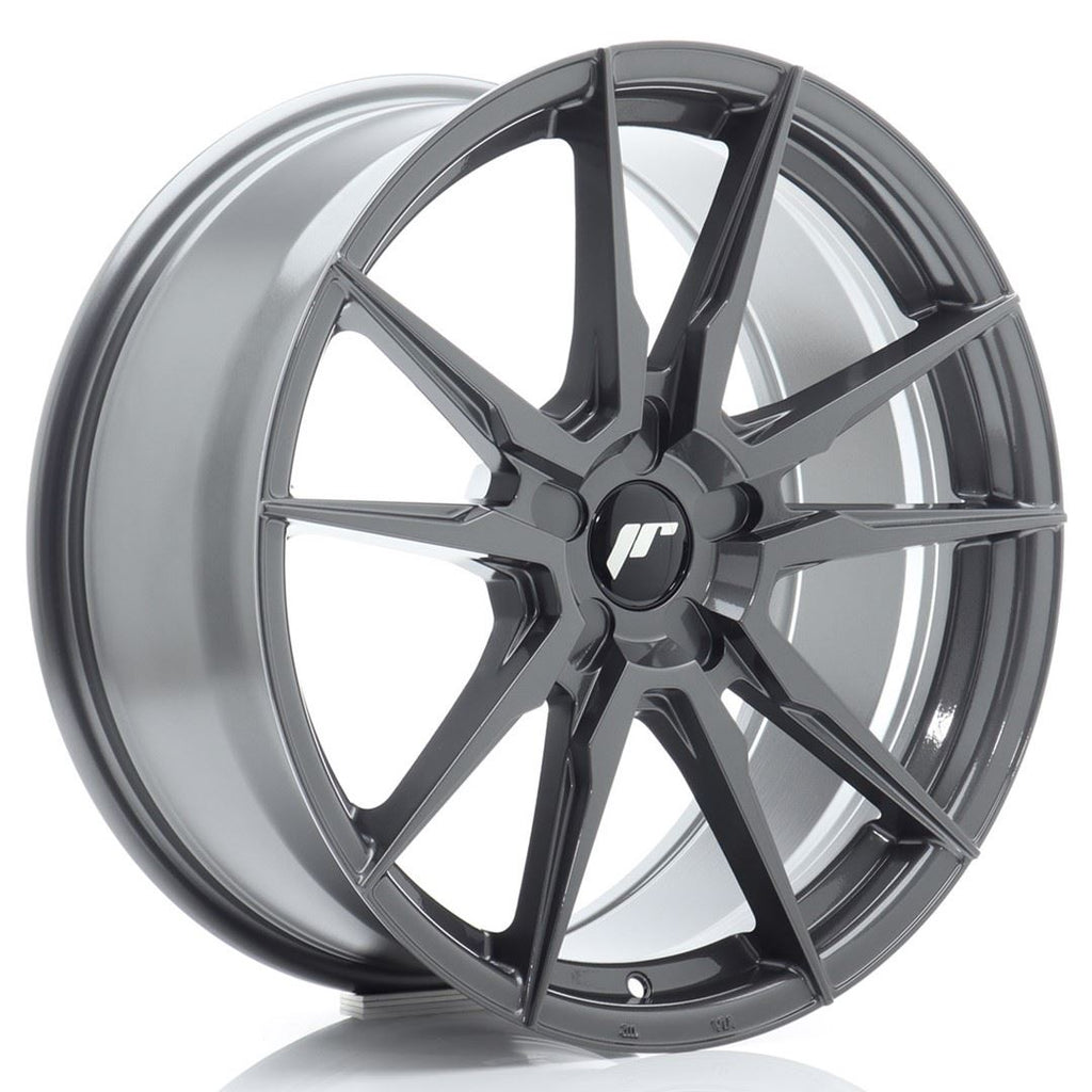 Cerchio in Lega JAPAN RACING JR21 19x8 ET20-40 5H con foratura su misura Hyper Gray