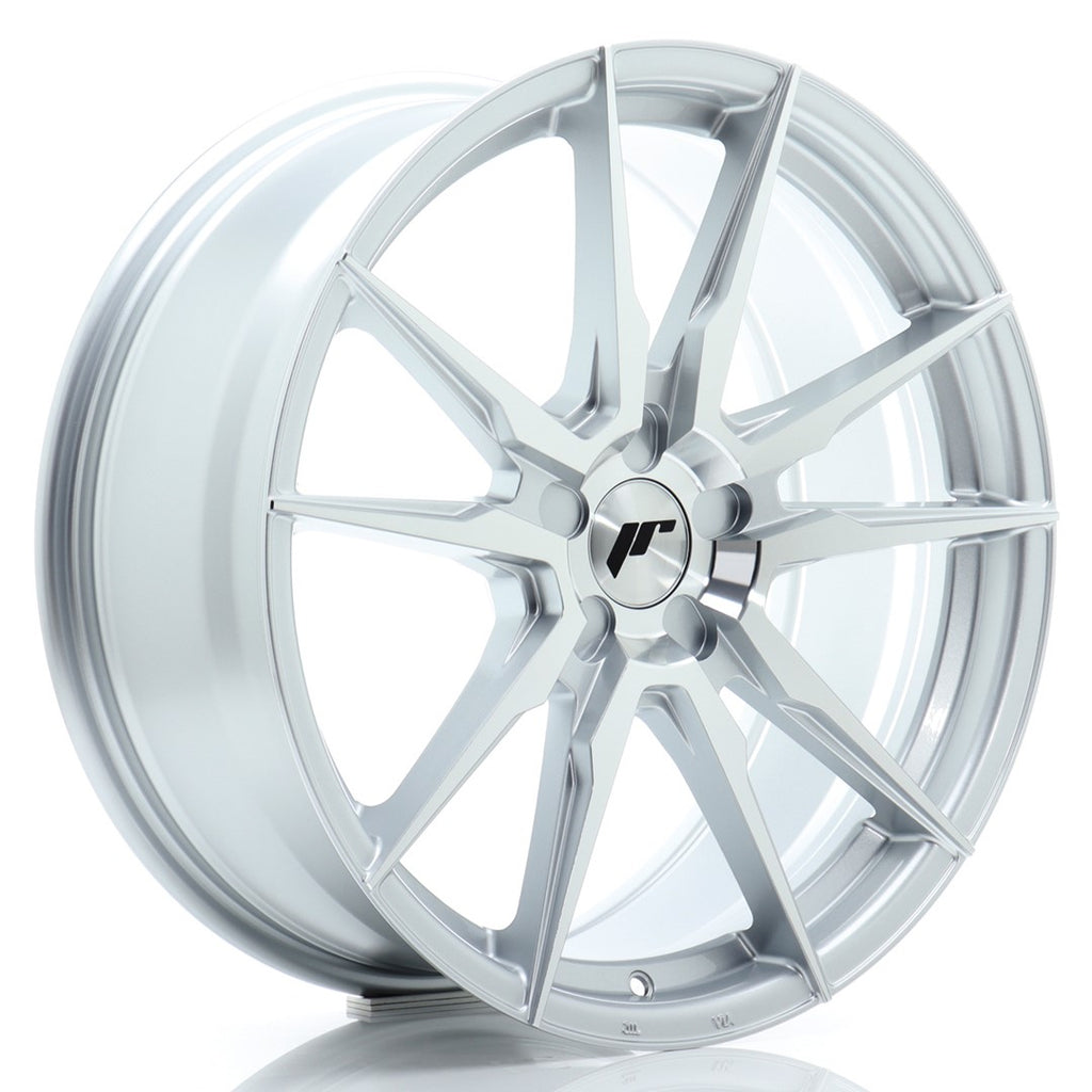 Cerchio in Lega JAPAN RACING JR21 19x8 ET20-40 5H con foratura su misura Silver Machined Face