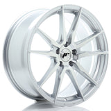 Cerchio in Lega JAPAN RACING JR21 19x8.5 ET35 5x120 Silver Machined Face