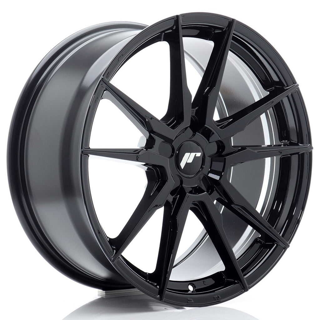 Cerchio in Lega JAPAN RACING JR21 19x8.5 ET20-45 5H con foratura su misura Gloss Black