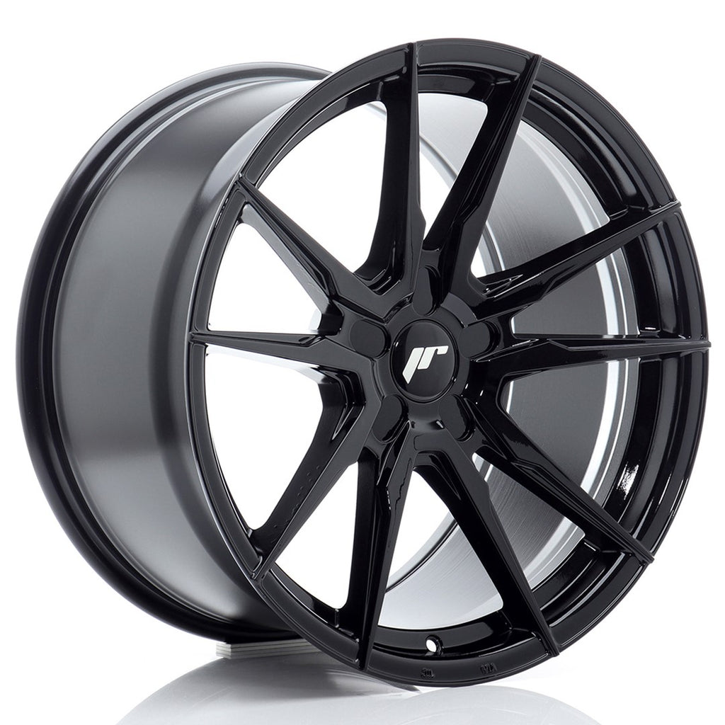 Cerchio in Lega JAPAN RACING JR21 19x9.5 ET20-45 5H con foratura su misura Gloss Black