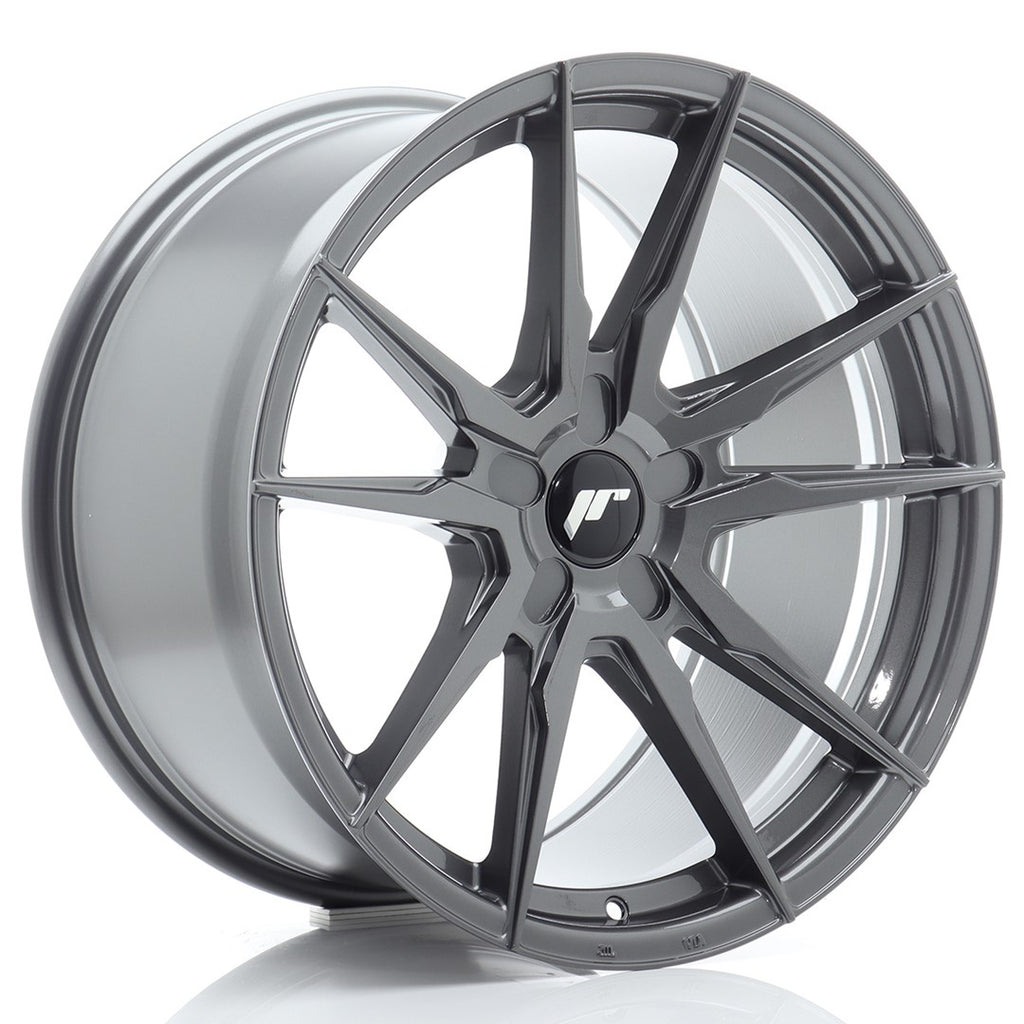 Cerchio in Lega JAPAN RACING JR21 19x10 ET20-51 5H con foratura su misura Hyper Gray