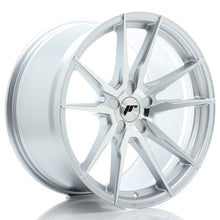 Carica l&#39;immagine nel visualizzatore di Gallery, Cerchio in Lega JAPAN RACING JR21 19x10 ET20-51 5H con foratura su misura Silver Machined Face