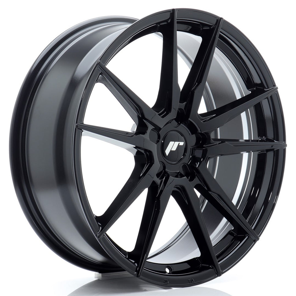 Cerchio in Lega JAPAN RACING JR21 20x8 ET20-40 5H con foratura su misura Glossy Black