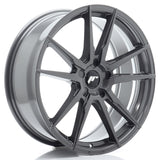 Cerchio in Lega JAPAN RACING JR21 20x8,5 ET20-45 5H con foratura su misura Hyper Gray