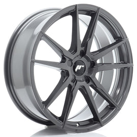 Cerchio in Lega JAPAN RACING JR21 20x8,5 ET20-45 5H con foratura su misura Hyper Gray