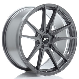 Cerchio in Lega JAPAN RACING JR21 20x9 ET20-35 5H con foratura su misura Hyper Gray