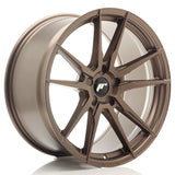 Cerchio in Lega JAPAN RACING JR21 20x9 ET20-35 5H con foratura su misura Matt Bronze