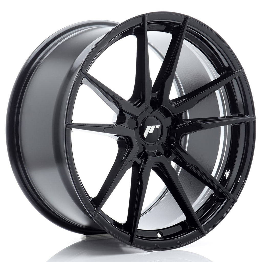 Cerchio in Lega JAPAN RACING JR21 20x10 ET20-48 5H con foratura su misura Gloss Black