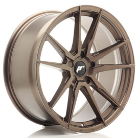 Cerchio in Lega JAPAN RACING JR21 20x10 ET20-48 5H con foratura su misura Matt Bronze