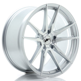 Cerchio in Lega JAPAN RACING JR21 20x10 ET20-48 5H con foratura su misura Silver Machined Face