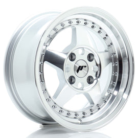 Cerchio in Lega JAPAN RACING JR6 15x7 ET25 4x100 Silver Machined Face