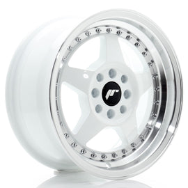 Cerchio in Lega JAPAN RACING JR6 15x7 ET25 4x100/108 White w/ Machined Lip