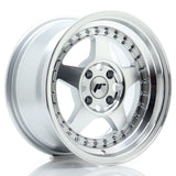 Cerchio in Lega JAPAN RACING JR6 15x8 ET25 4x100 Silver Machined Face