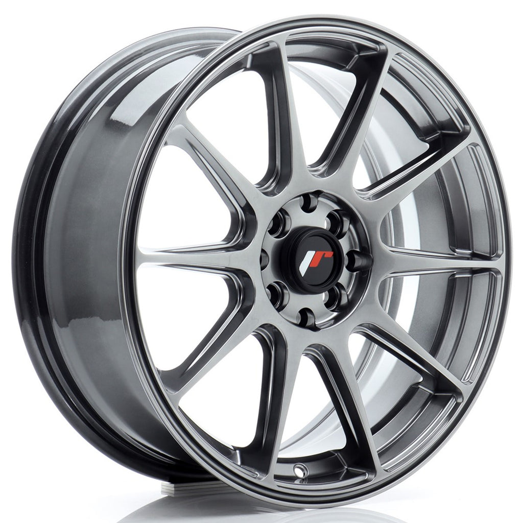 Cerchio in Lega JAPAN RACING JR11 17x7 ET35 4x100/114.3 Hyper Black