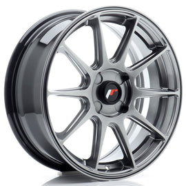 Cerchio in Lega JAPAN RACING JR11 17x7 ET20-38 4H con foratura su misura Hyper Black