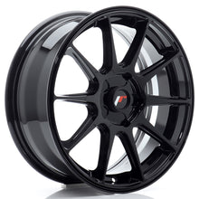 Load image into Gallery viewer, Cerchio in Lega JAPAN RACING JR11 17x7 ET20-38 5H con foratura su misura Gloss Black