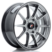 Load image into Gallery viewer, Cerchio in Lega JAPAN RACING JR11 17x7 ET20-38 5H con foratura su misura Hyper Black