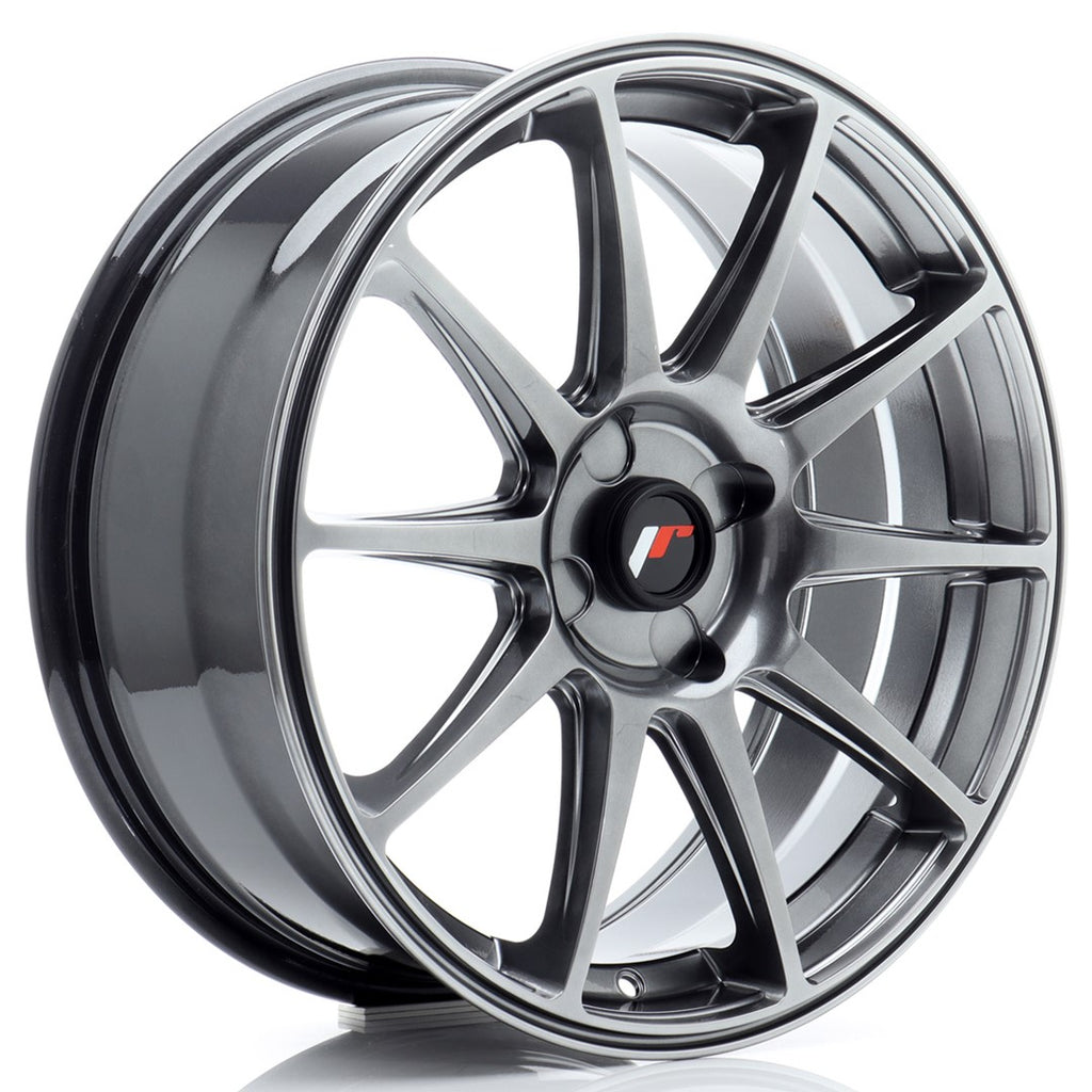 Cerchio in Lega JAPAN RACING JR11 18x7,5 ET20-40 4H con foratura su misura Hyper Black