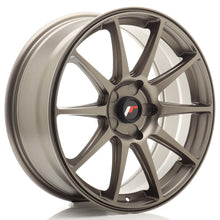 Load image into Gallery viewer, Cerchio in Lega JAPAN RACING JR11 18x7,5 ET20-40 5H con foratura su misura Matt Bronze