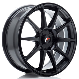 Cerchio in Lega JAPAN RACING JR11 18x7,5 ET20-40 5H con foratura su misura Matt Black