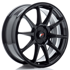 Cerchio in Lega JAPAN RACING JR11 18x7.5 ET20-40 5H con foratura su misura Gloss Black