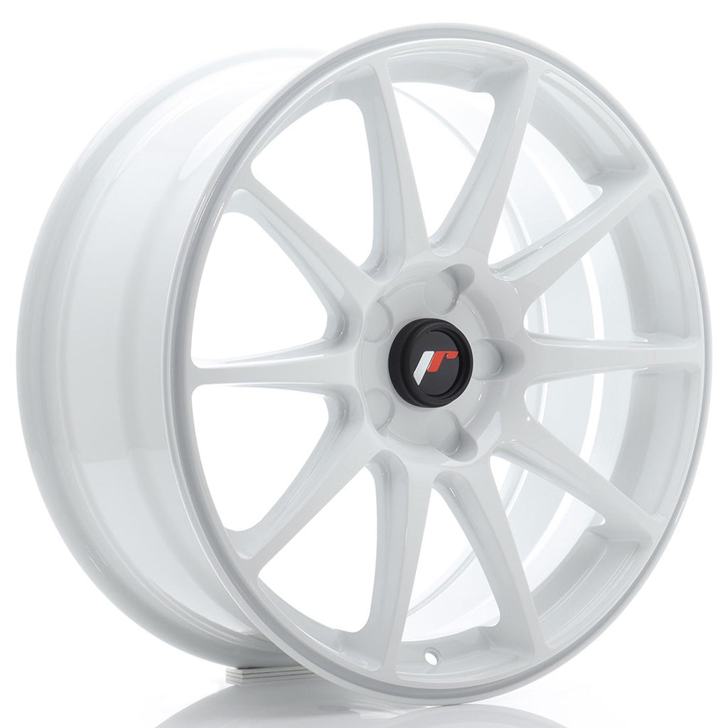 Cerchio in Lega JAPAN RACING JR11 18x7.5 ET20-40 5H con foratura su misura White