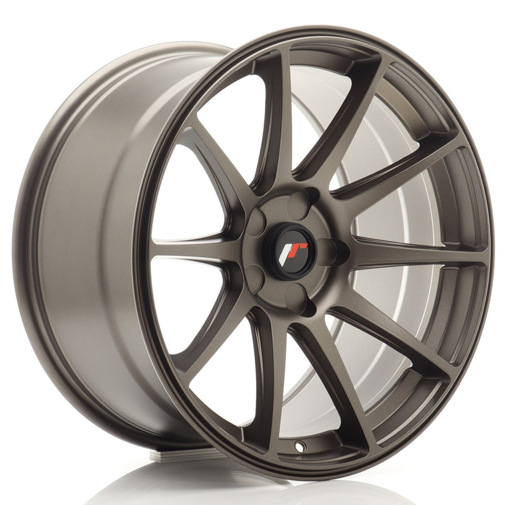 Cerchio in Lega JAPAN RACING JR11 18x9,5 ET20-30 5H con foratura su misura Matt Bronze
