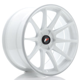 Cerchio in Lega JAPAN RACING JR11 18x9.5 ET20-30 5H con foratura su misura White