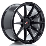 Cerchio in Lega JAPAN RACING JR11 20x10 ET20-40 5H con foratura su misura Gloss Black