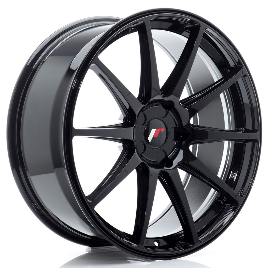 Cerchio in Lega JAPAN RACING JR11 20x8.5 ET20-35 5H con foratura su misura Gloss Black