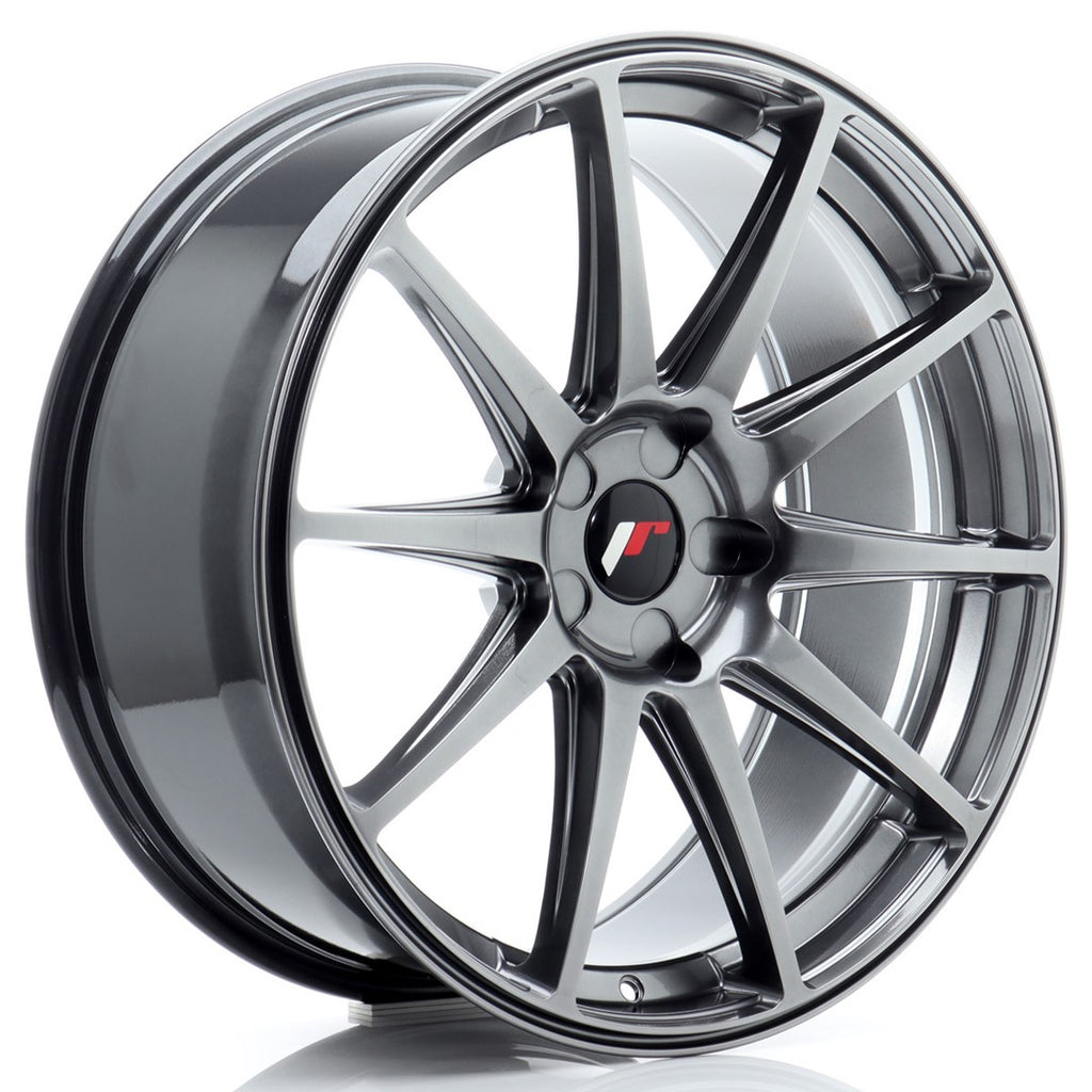 Cerchio in Lega JAPAN RACING JR11 20x8,5 ET20-35 5H con foratura su misura Hyper Black