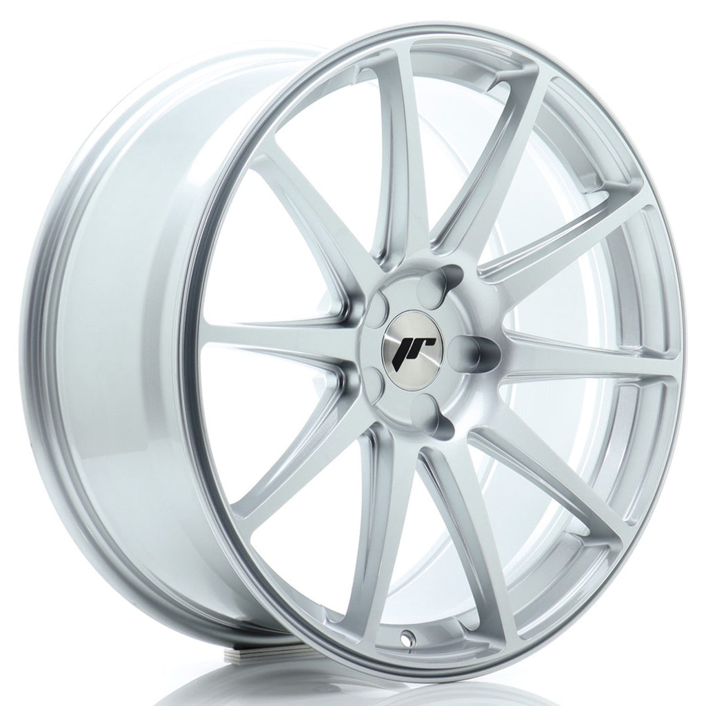 Cerchio in Lega JAPAN RACING JR11 20x8,5 ET20-35 5H con foratura su misura Hyper Silver