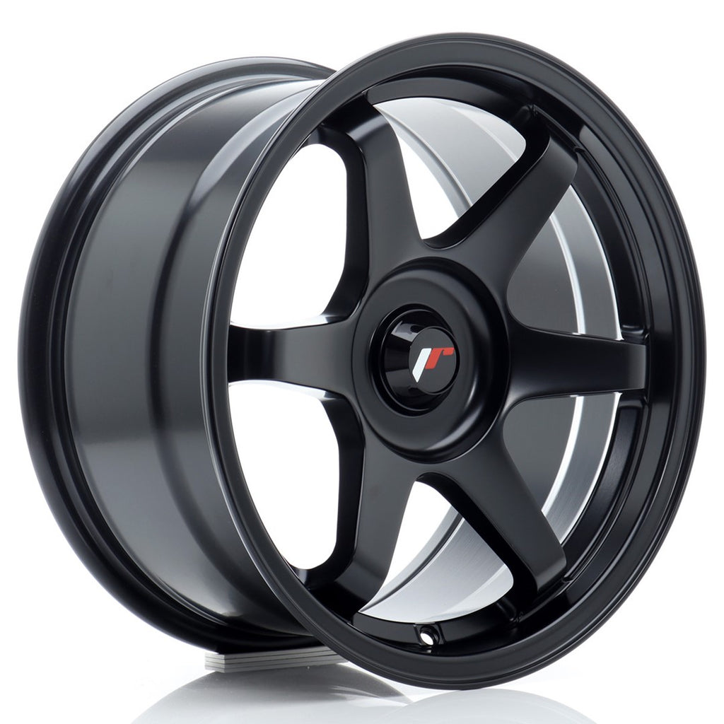 Cerchio in Lega JAPAN RACING JR3 16x8 ET25 con foratura su misura Matt Black