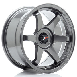 Cerchio in Lega JAPAN RACING JR3 16x8 ET25 con foratura su misura Gun Metal
