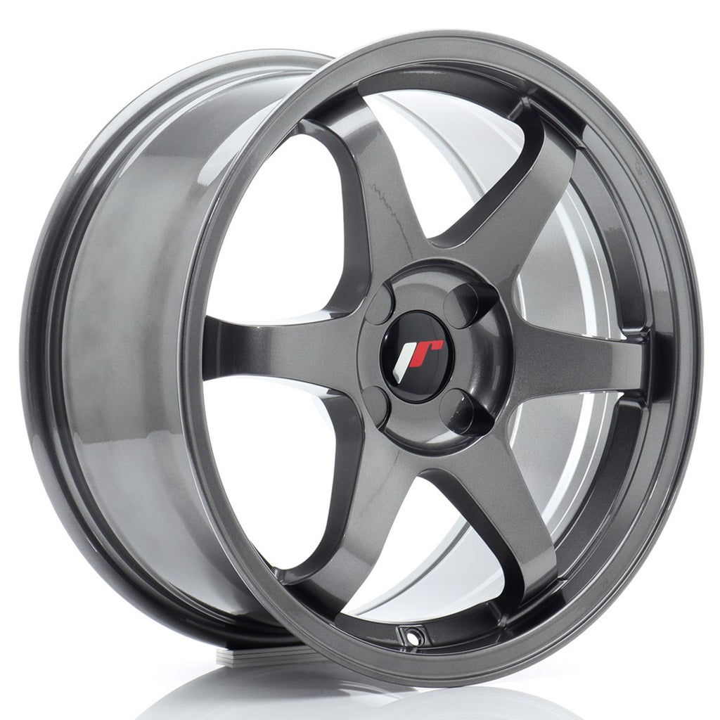 Cerchio in Lega JAPAN RACING JR3 17x8 ET20-35 4H con foratura su misura Gun Metal