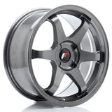 Cerchio in Lega JAPAN RACING JR3 17x8 ET20-35 4H con foratura su misura Gun Metal