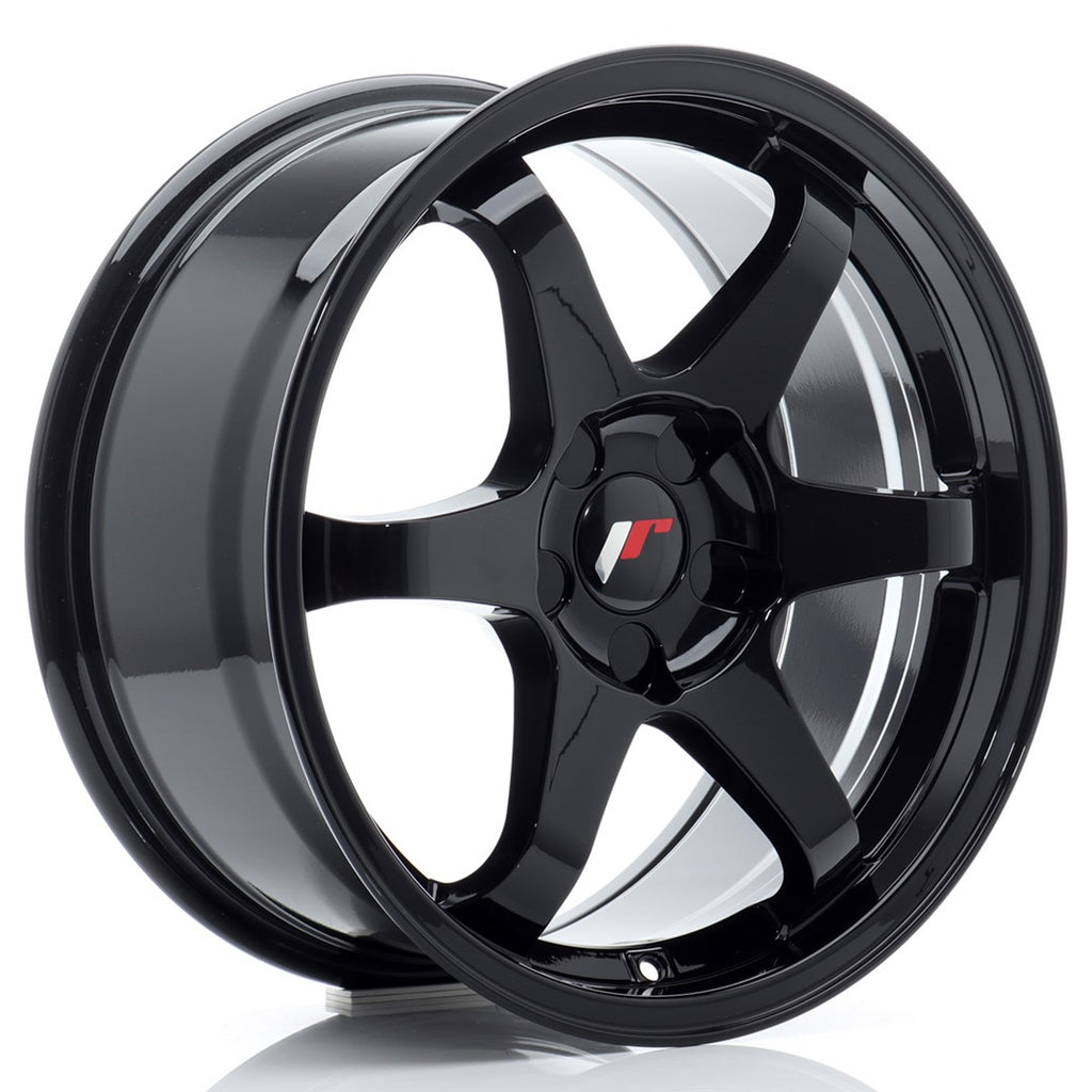 Cerchio in Lega JAPAN RACING JR3 17x8 ET20-35 5H con foratura su misura Gloss Black