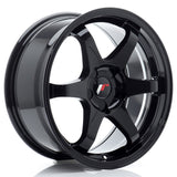 Cerchio in Lega JAPAN RACING JR3 17x8 ET20-35 5H con foratura su misura Gloss Black