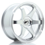 Cerchio in Lega JAPAN RACING JR3 17x8 ET20-35 con foratura su misura Silver Machined Face