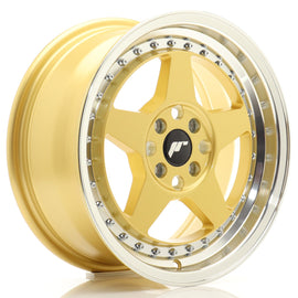 Cerchio in Lega JAPAN RACING JR6 16x7 ET35 4x100 Gold w/ Machined Lip