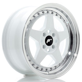 Cerchio in Lega JAPAN RACING JR6 16x7 ET35 4x100 White w/ Machined Lip
